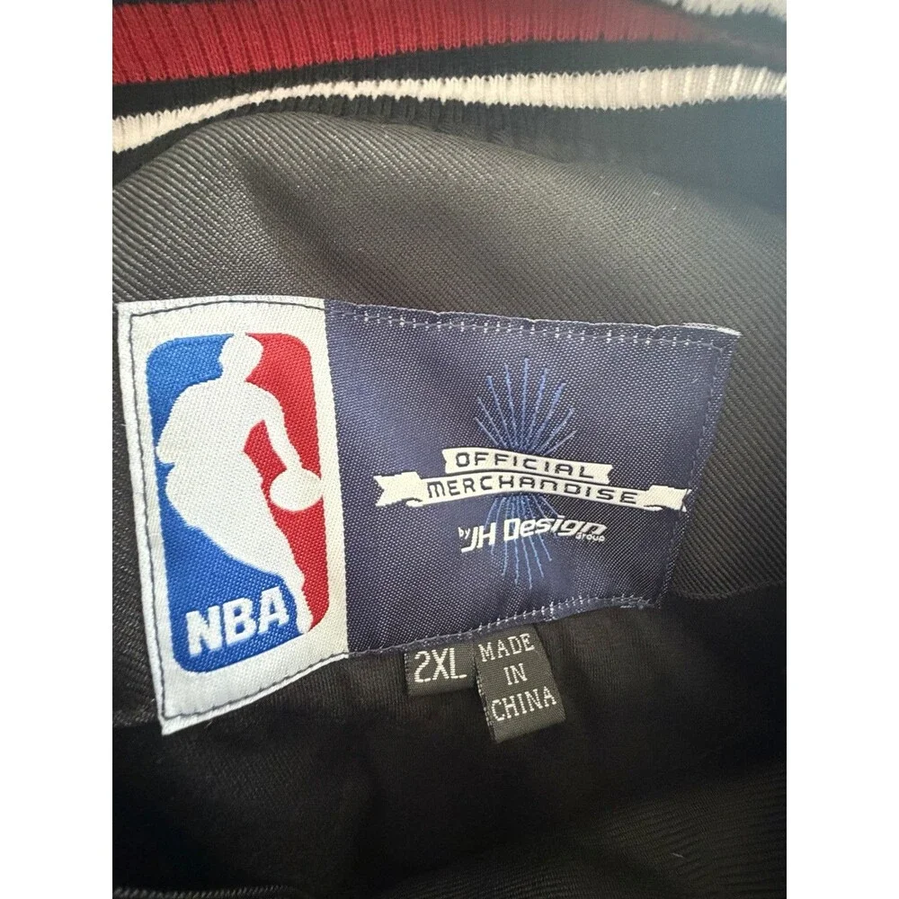 NBA Toronto Raptors Varsity Bomber Jacket Embroidered Giant Logo JHD VTG